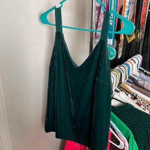 J Crew velvet tank top